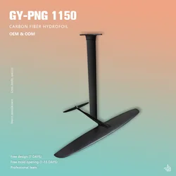 GY-PNG1150 Equipamento de surf para esportes aquáticos de folha de vento personalizável com asa frontal de fibra de carbono de 1713 cm quadrados