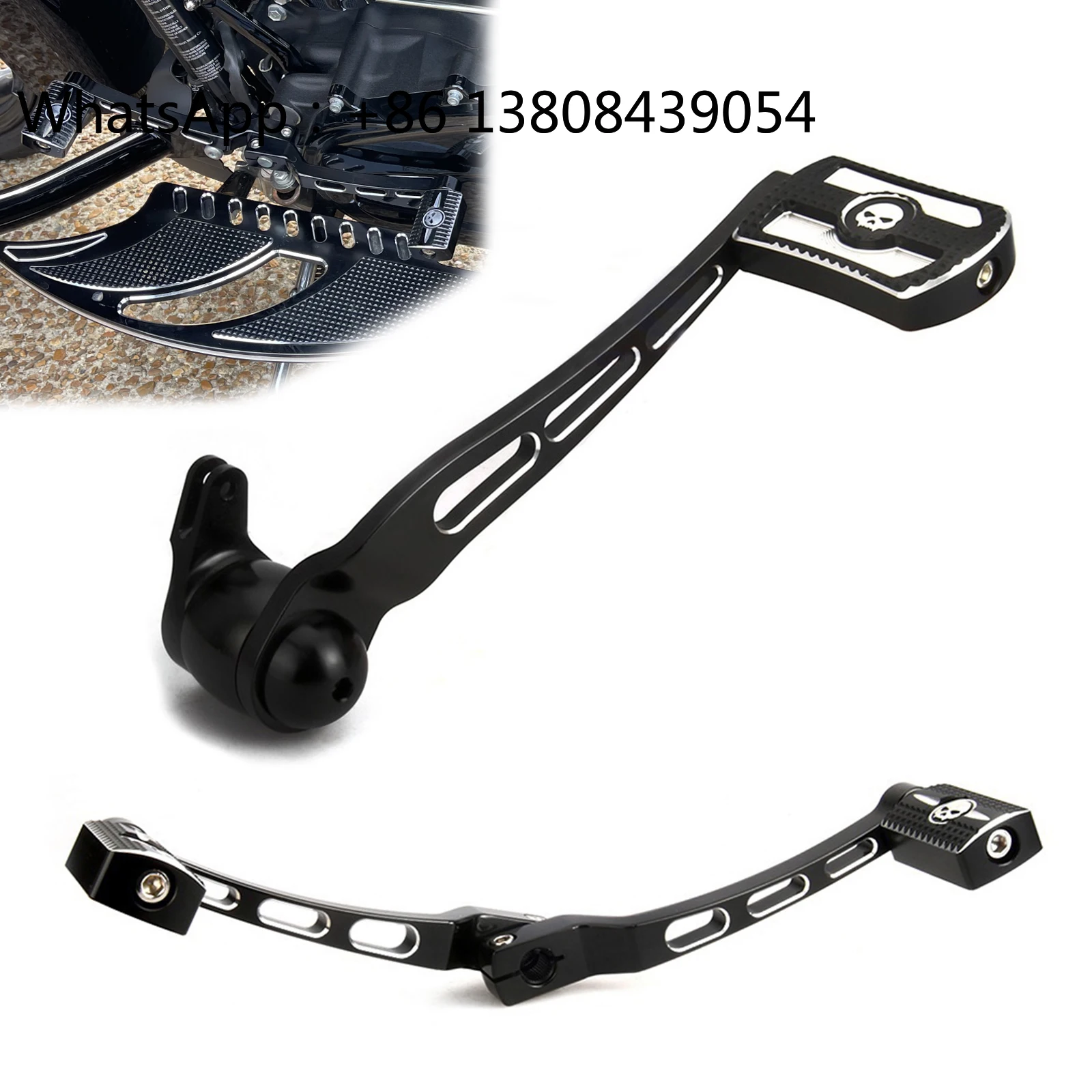 Brake Arm Kit Shift Lever Pegs Fit for Harley Touring Street Road King Glide Flhx Flhr Fltr Flht 2008-2023