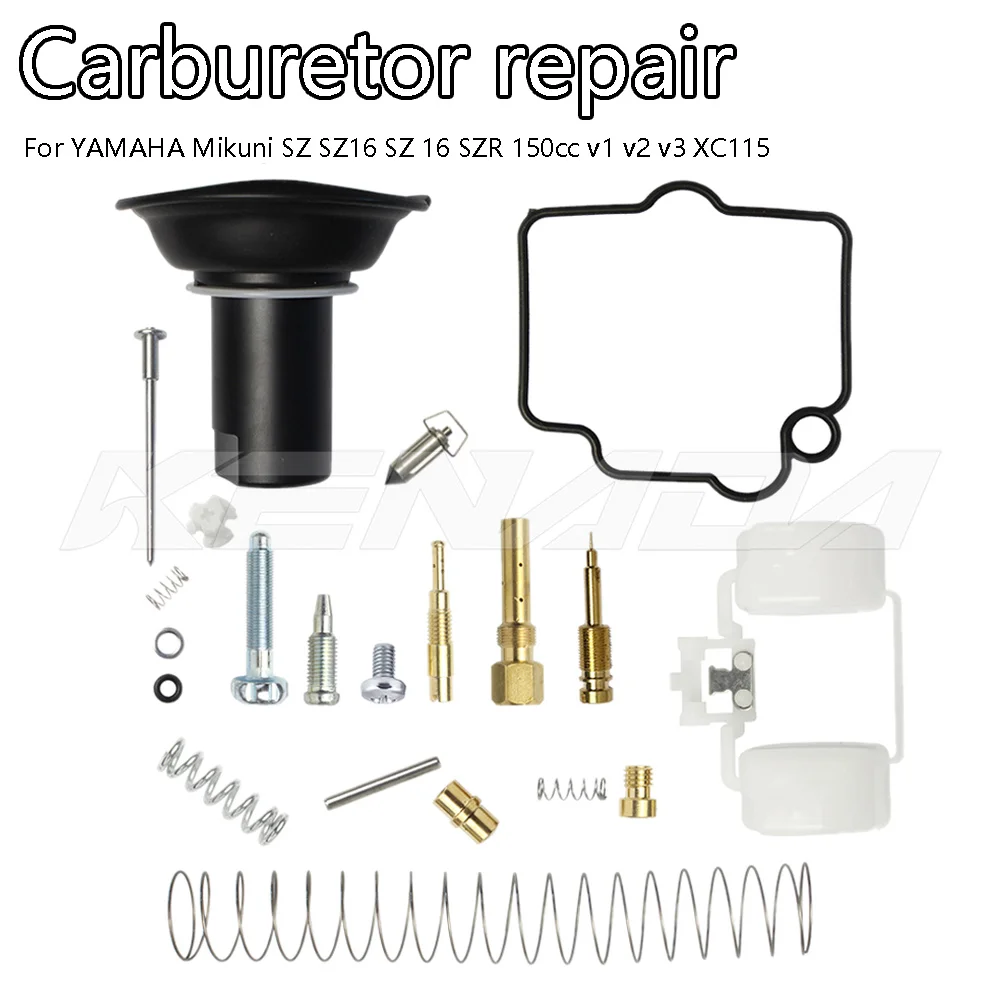 

Carburetor Rebuild Repair Kit SZ/SZ16 SZR150cc V1/V2/V3 XC115 Fuel Resistant Durable High Quality Motorcycle Parts