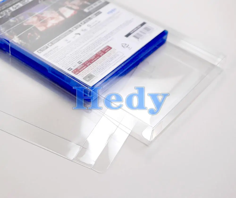 PET 투명 플라스틱 투명 박스, 소니 플레이스테이션 5 PS5 색상 카드 디스플레이 보관 케이스, PS3 PS4 보호, 1PC