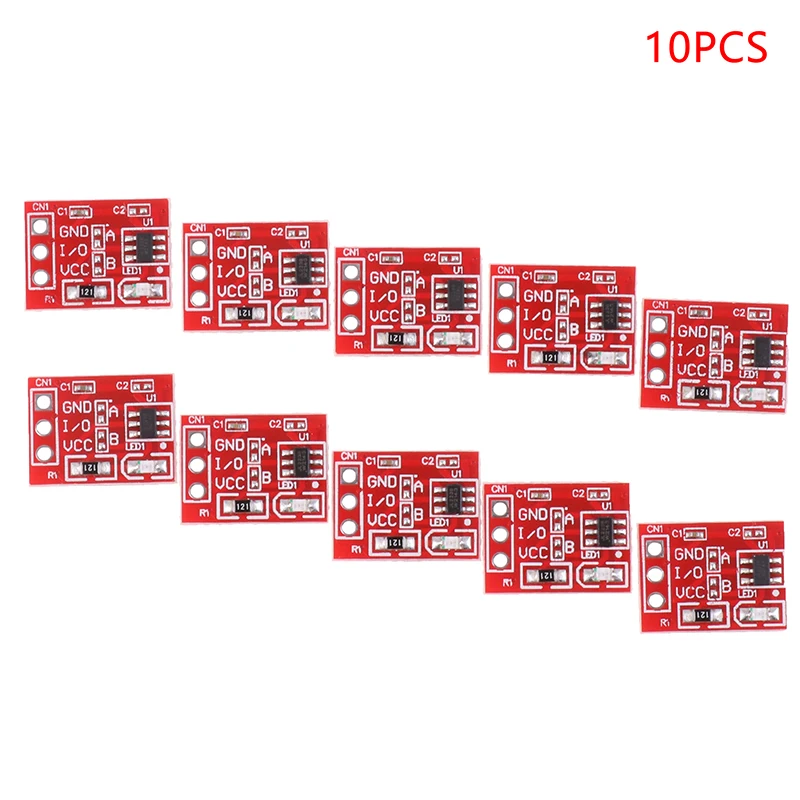 New 10pcs/lot TTP223 Touch Button Switch Capacitive Sensor Module Self-Locking/No-Locking Single Channel TTP223-BA6 For Arduino