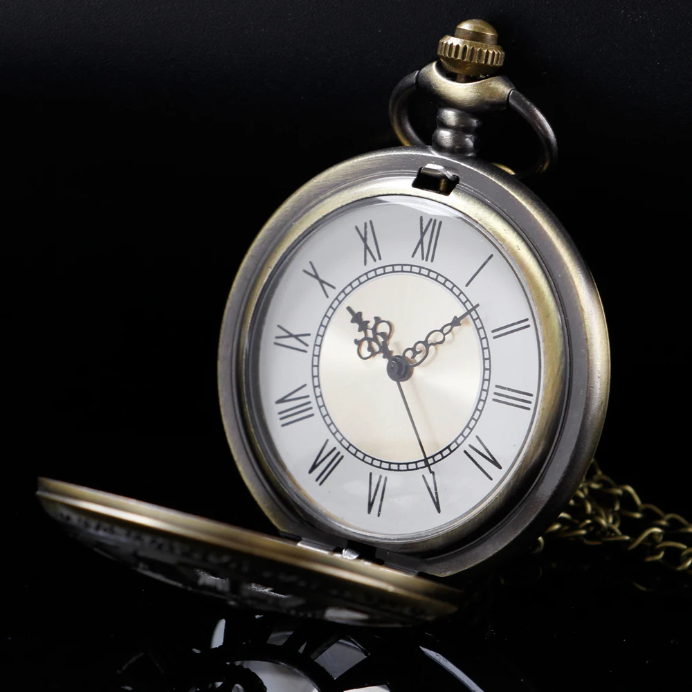 New Digital Gear Hollow Quartz Pocket Watch Best Holiday Gift High Quality Men's Necklace Pendant Women's Jewelry Gift