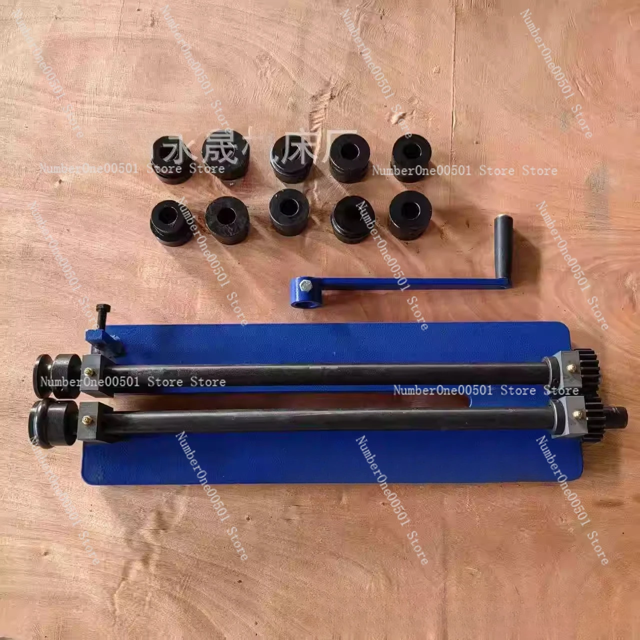 

Roller Bending Machine 18 inch Sheet Metal Bead Roller With 6 Sets Dies For Producing Strengthening Ribs Throat Depth 45.72 cm