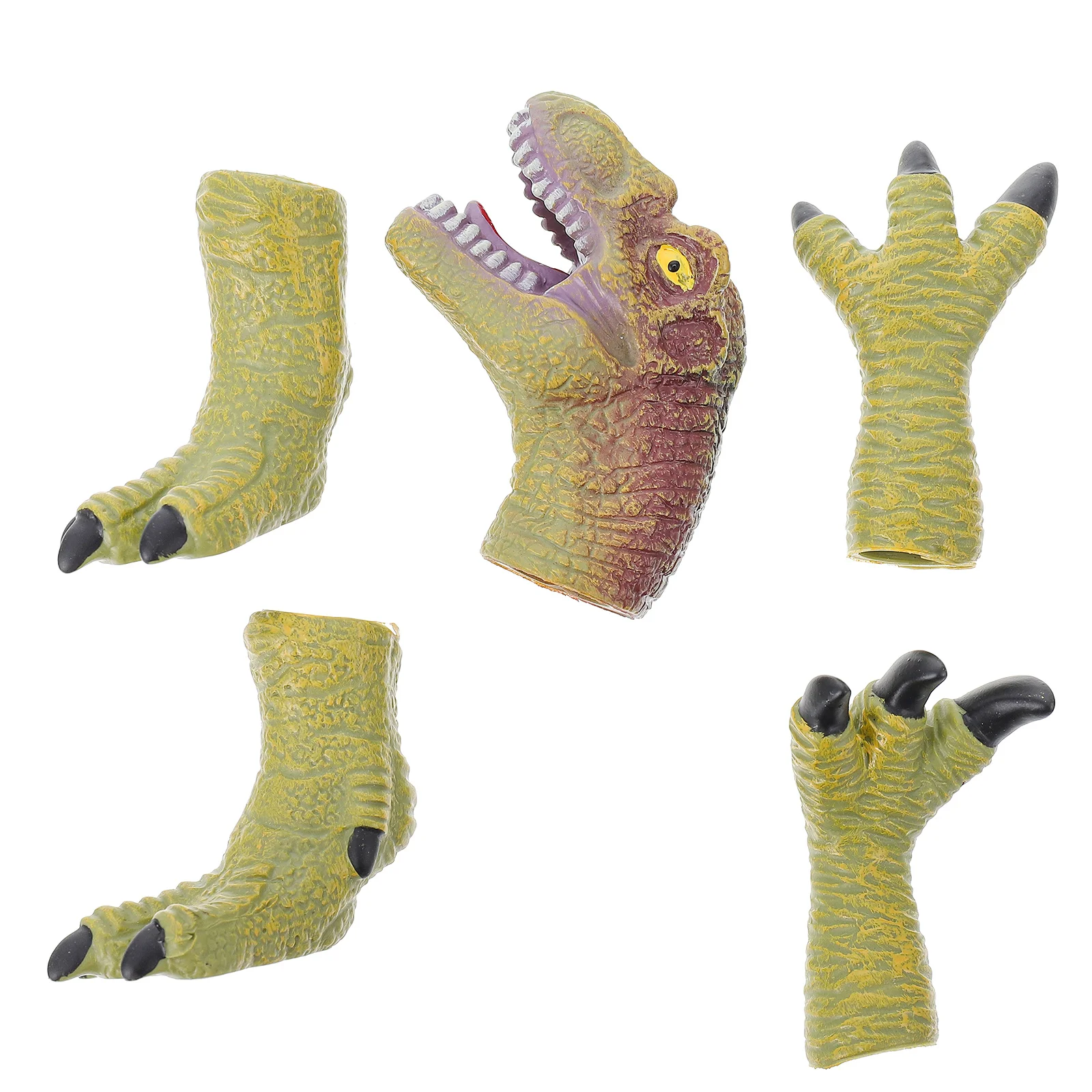 Dinosauro Burattino da dito Guanti da prestazione Giocattolo a mano Dinosauri Animali Ruolo Giocattolo Artiglio Giocattoli Puntelli da gioco Giocattoli