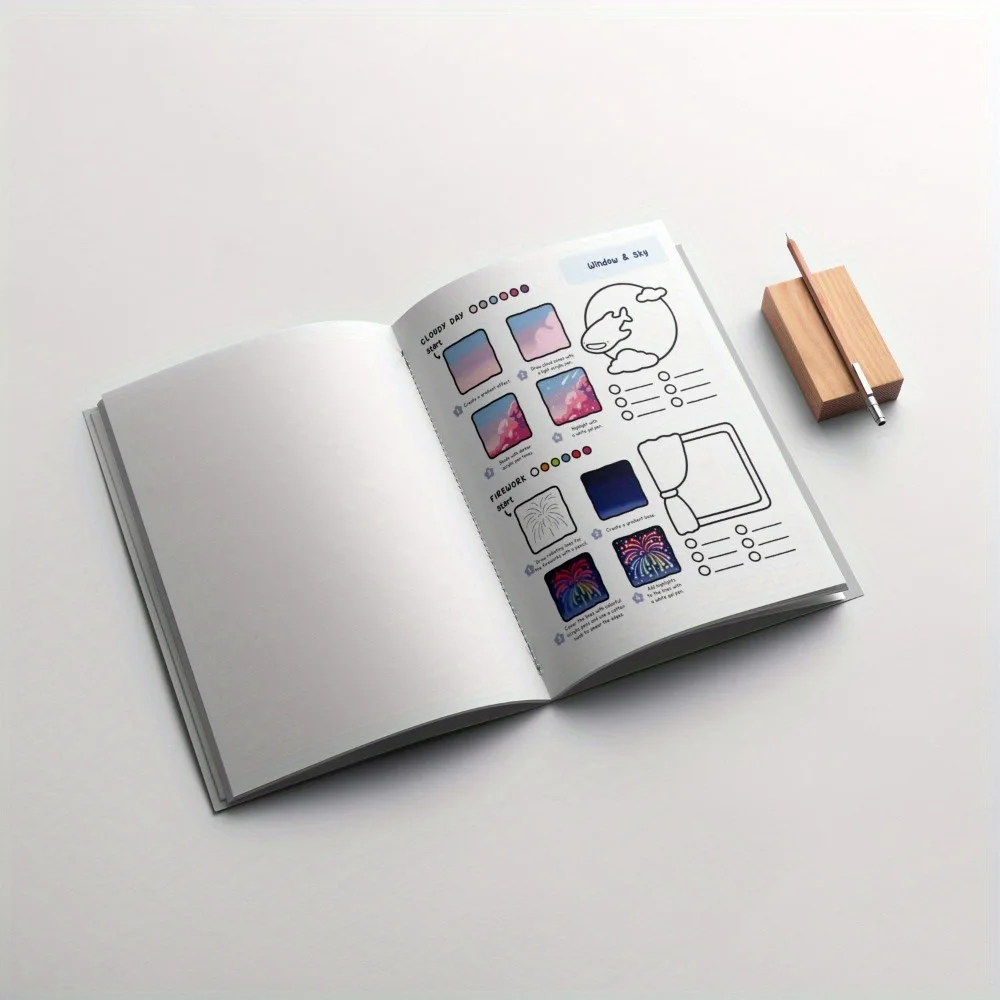 How to draw easy patterns，guide detailed steps for students to draw cartoon patterns，coloring book，notes image 2