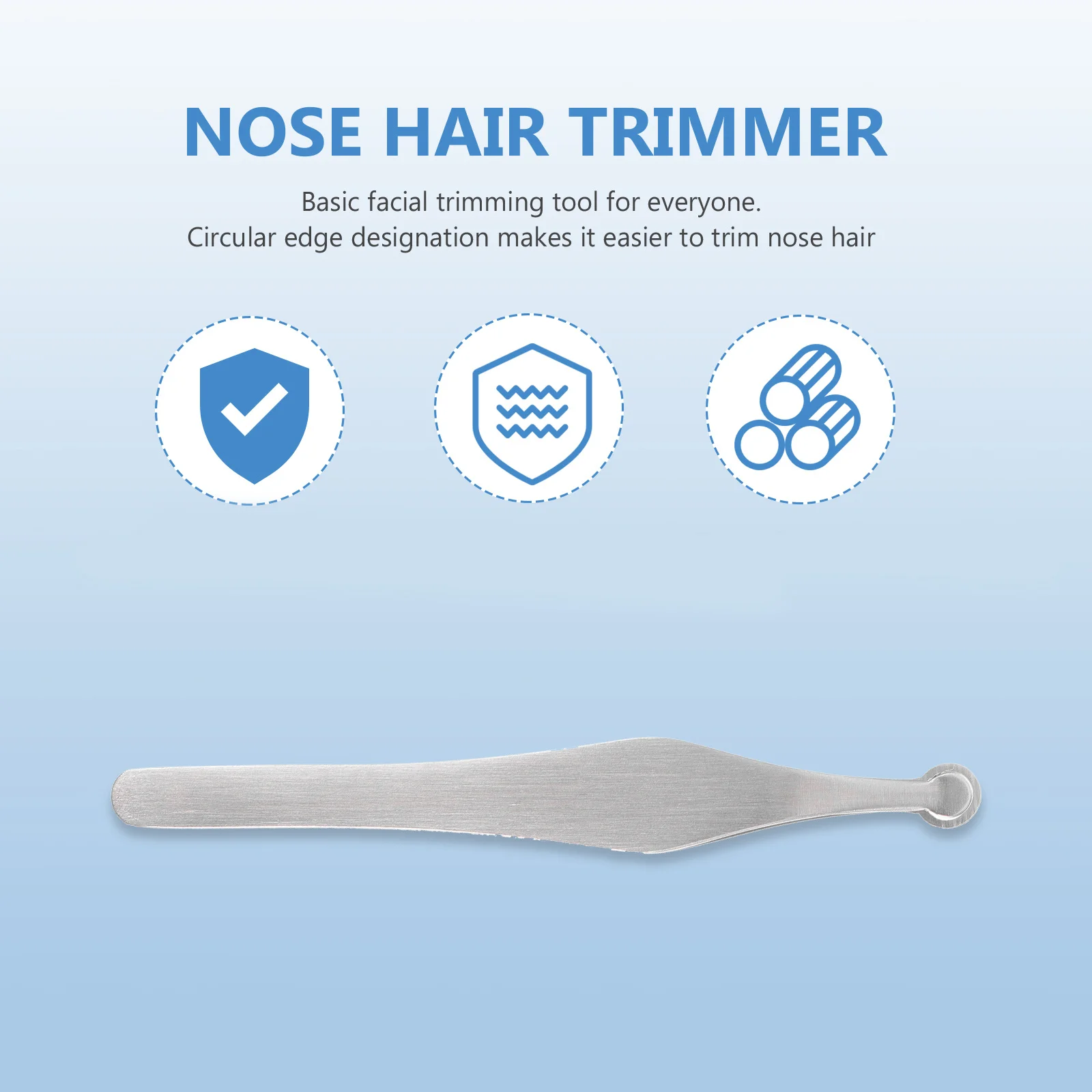 مزيل مشبك شعر الأنف تصميم دائري قوي ومتين وآمن لتشذيب الجسم أداة احترافية للاستخدام المنزلي ملقط شعر الأنف #5