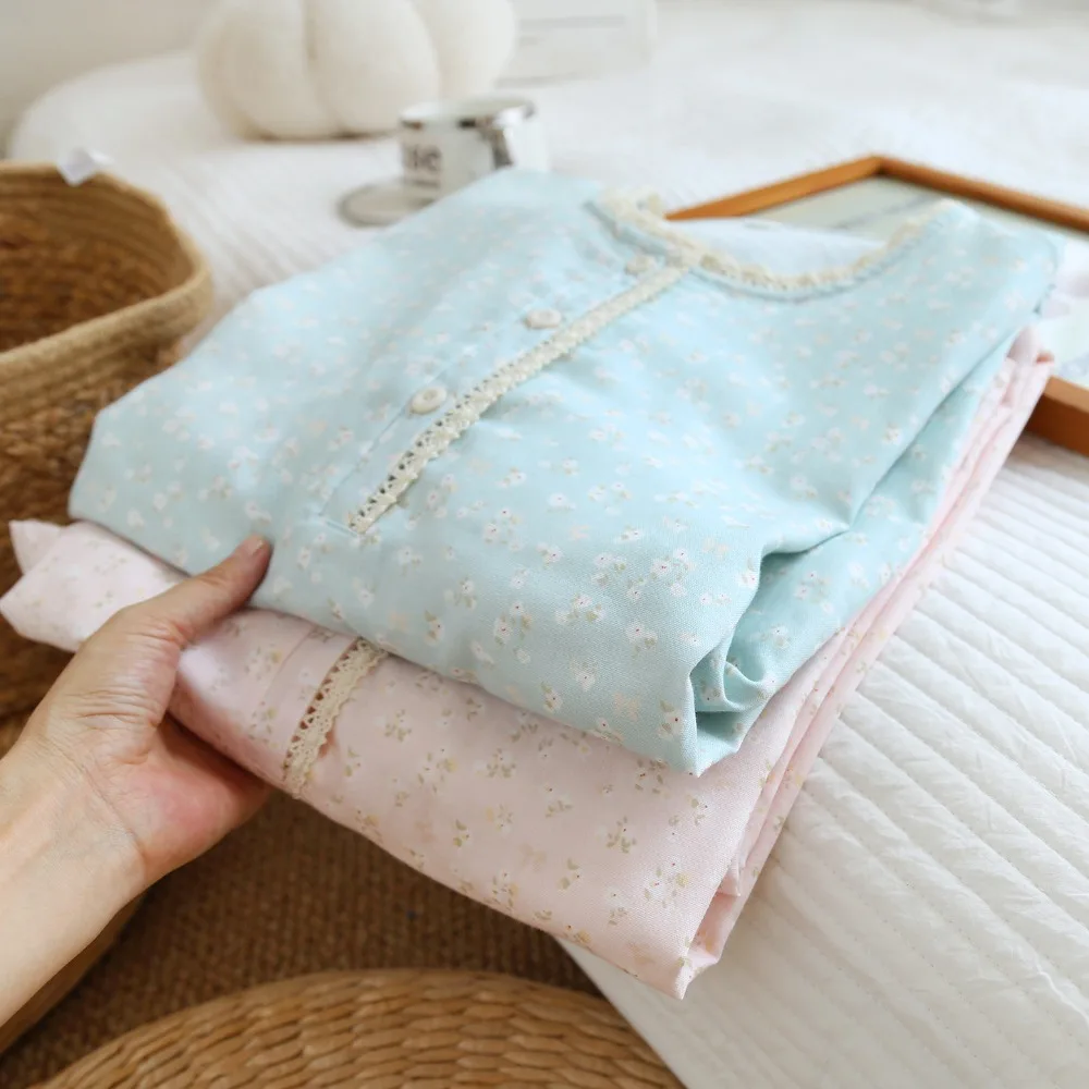 Thin Short Sleeve Sleepwear One Piece Pajamas Dress Nightgown Women Summer Sleep Dress Ladies Homewear Nightie Sleeping Wear