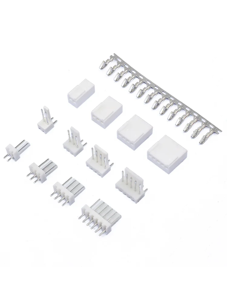 10 jeux de connecteurs KF2510 2.54mm, en-tête de broche droite/curvée 2/3/4/5/6/7/8/9/10P (prise mâle + femelle + Terminal) Kit