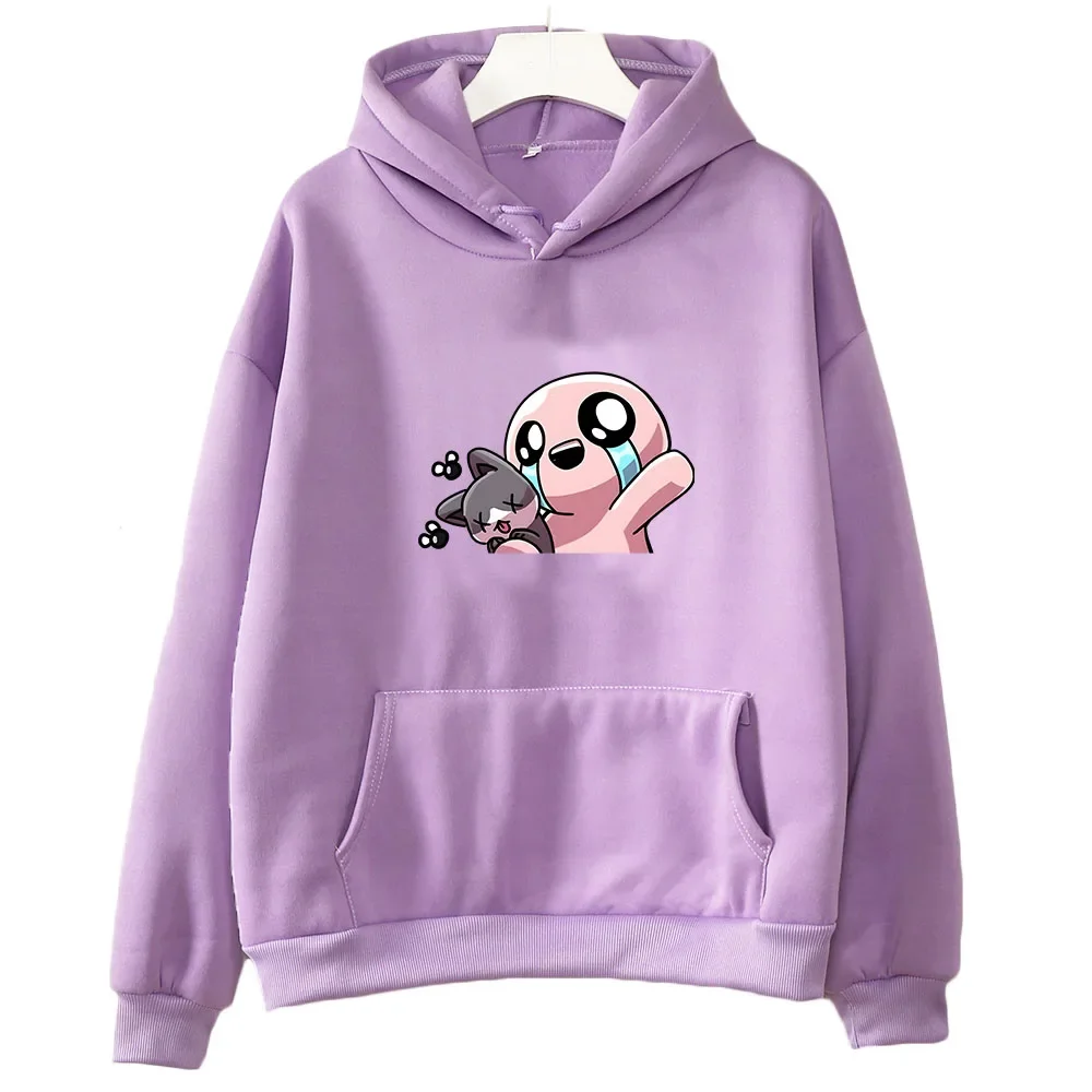 Roguelike The Binding of Isaac Anime Hoodie WOMEN Kawaii/Cute Sweatwear Couple Sweatshirt Autumn/Winter Printing Korean Style