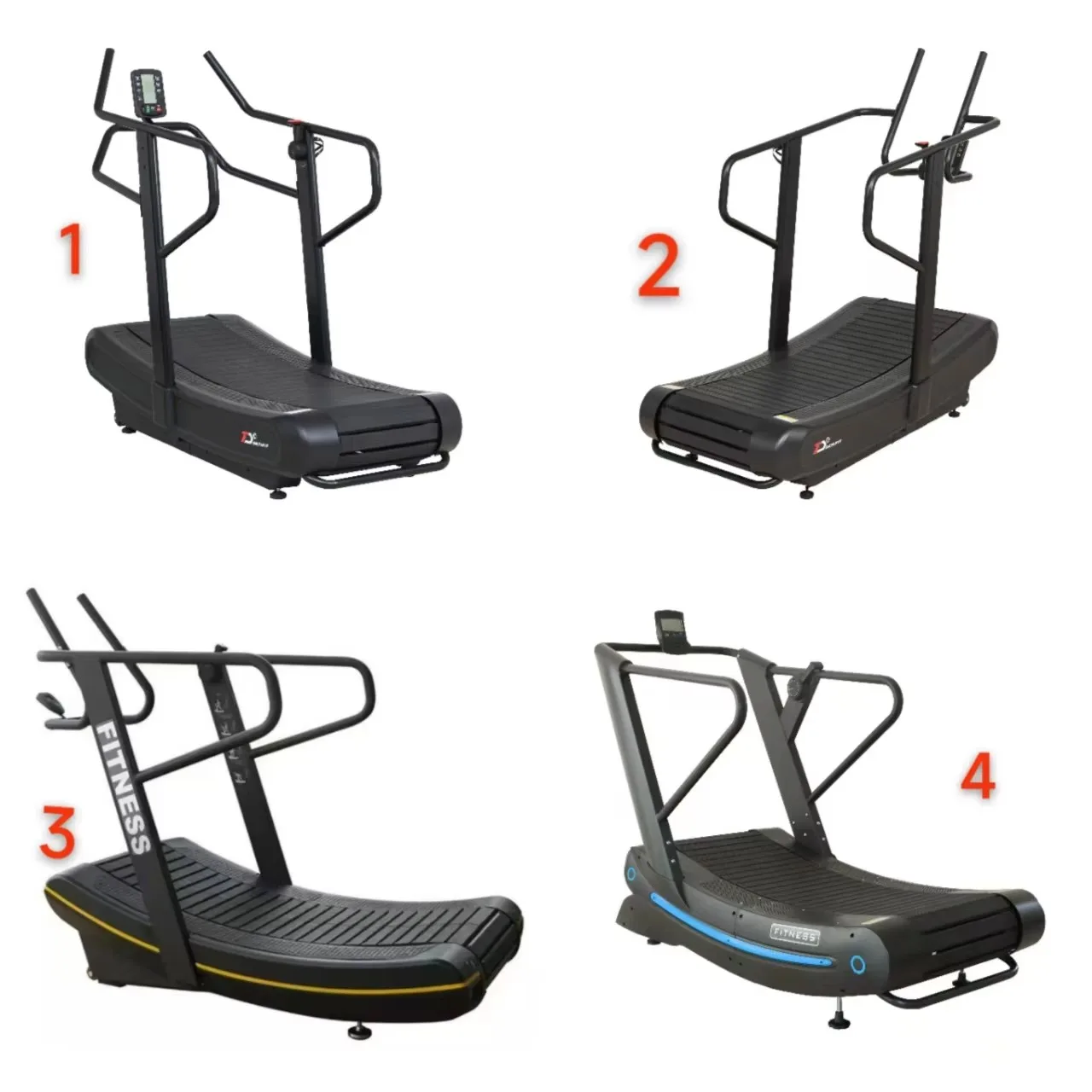 

2026 Hot Selling Equipment Manual Mechanical Driving Curved Unpowered Bodybuild Treadmill With Wireless Heart Rate Monitoring