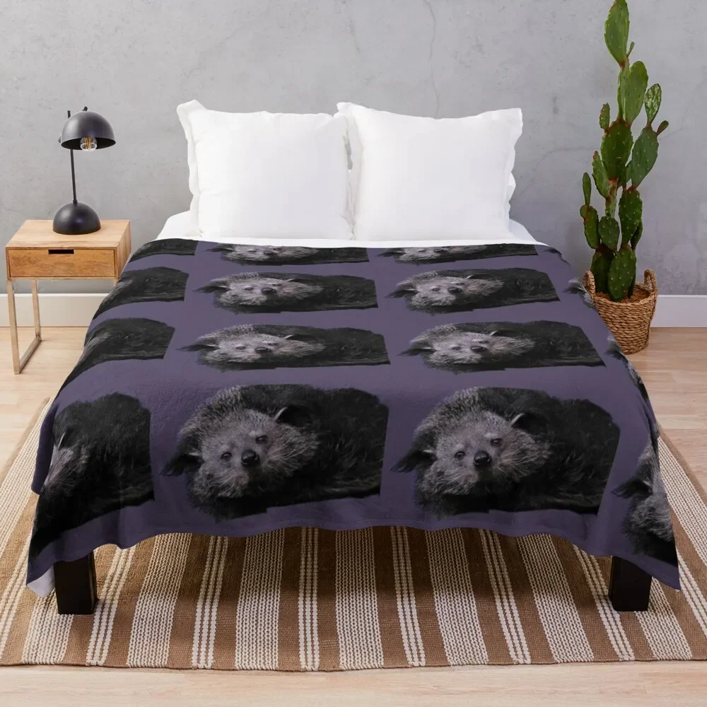 Binturong Throw Blanket blankets ands manga Plush Hairys Blankets