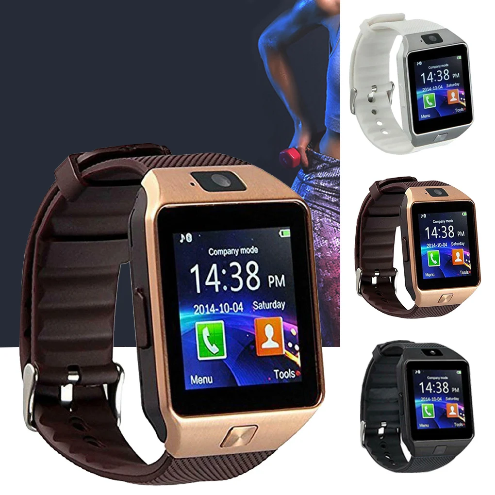 Watch Smart DZ09 Wristwatch Support SIM Card 1.56 inch Touch Screen Bracelet Multimedia Remote Equipment White