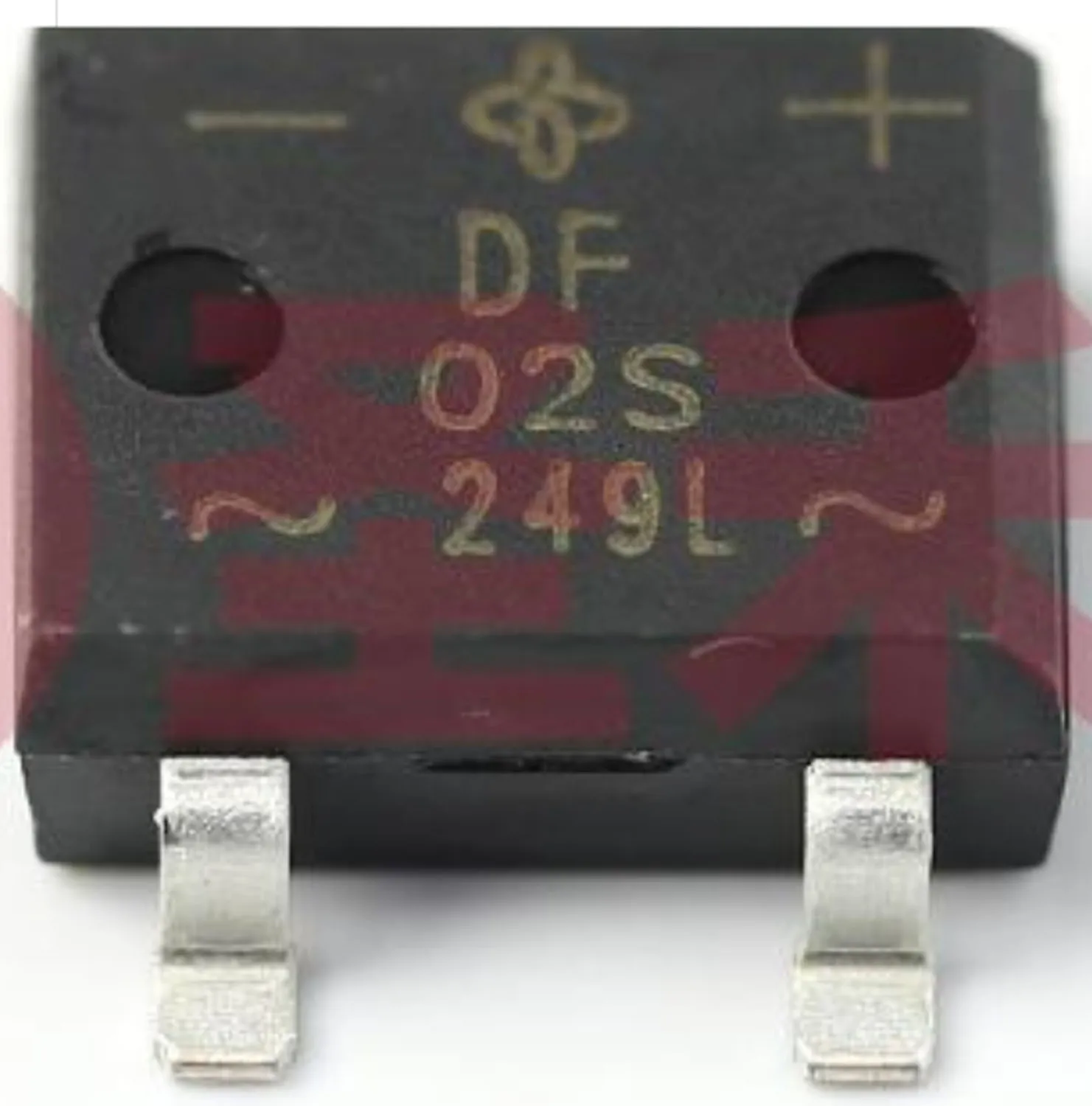 Retificador de ponte com montagem em superfície, monofásico, padrão, 200V-1A, DFS, DF02S-E3, 77, 10 PCs, 50PCs