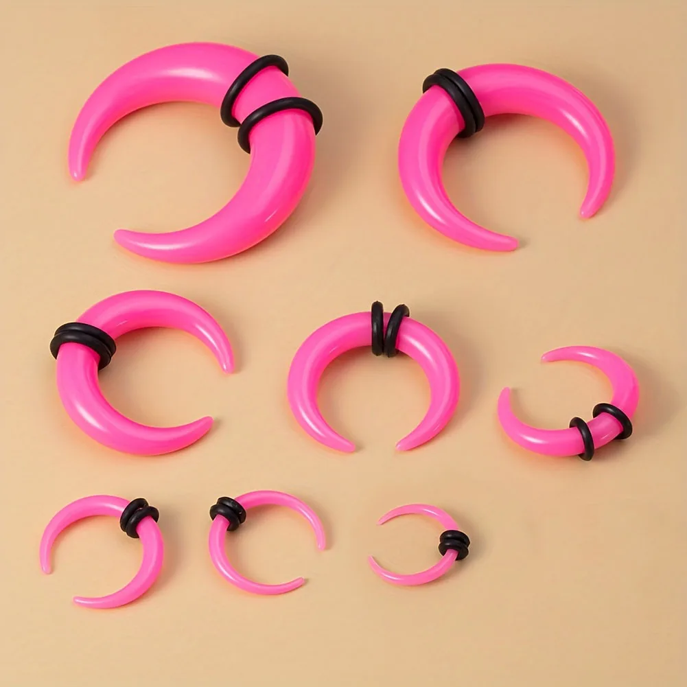 Ear Body Piercing Kit Acrylic Tapers, 8 PCS