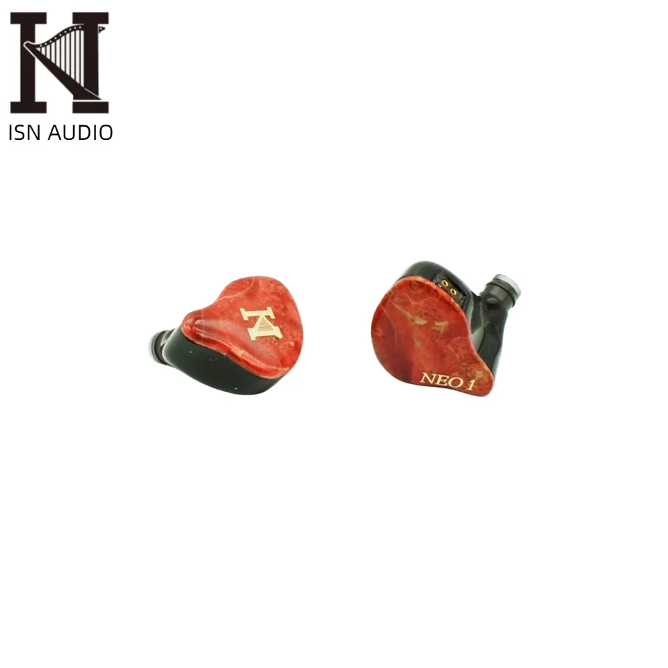 ISN AUDIO NEO 1 10 مللي متر كامل التردد الكربون نانو أنبوب الحجاب الحاجز سائق 2Pin 0.78 مللي متر HiFi IEMS داخل الأذن سماعة