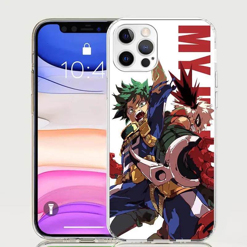 My Hero MHA Art Phone Case For iPhone 16 15 Plus 11 14 Pro Max 13 12 Mini XS X 7 8 + SE Pattern Customized Couqe Cover 11 12 13 image 2