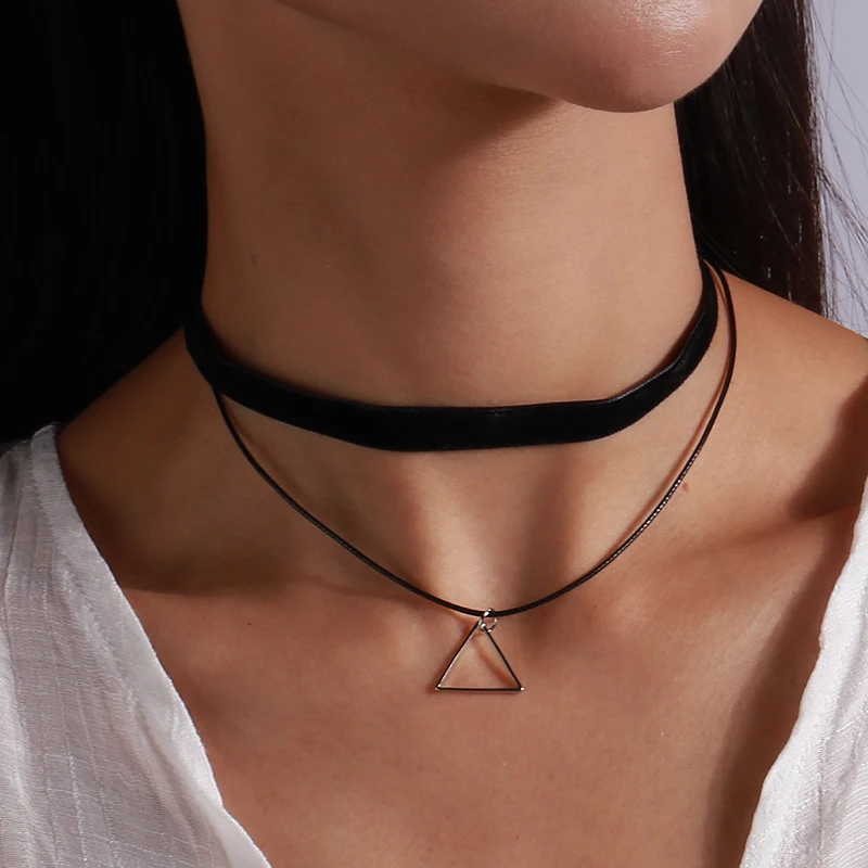 Mode Sexy Schwarz Samt Halsketten Punk Stil Aussage Kristall Liebe Herzen Halskette Für Frauen Partei Schmuck – Detail 13