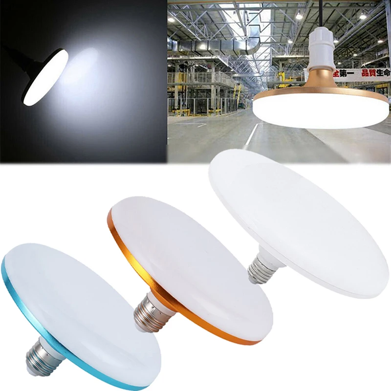 LED Bulb E27 Led Lamp Super Bright 12W 36W 50W UFO Leds Lights Indoor Warm White Lighting Table Lamps Garage Light【Homeclub】