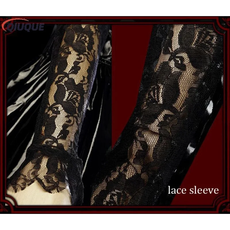 Миса Амане Косплей Костюм Парик Искусственная Кожа Сексуальное Платье Ожерелье Кружевные Рукава Чулки Женская Униформа Аниме Наряды