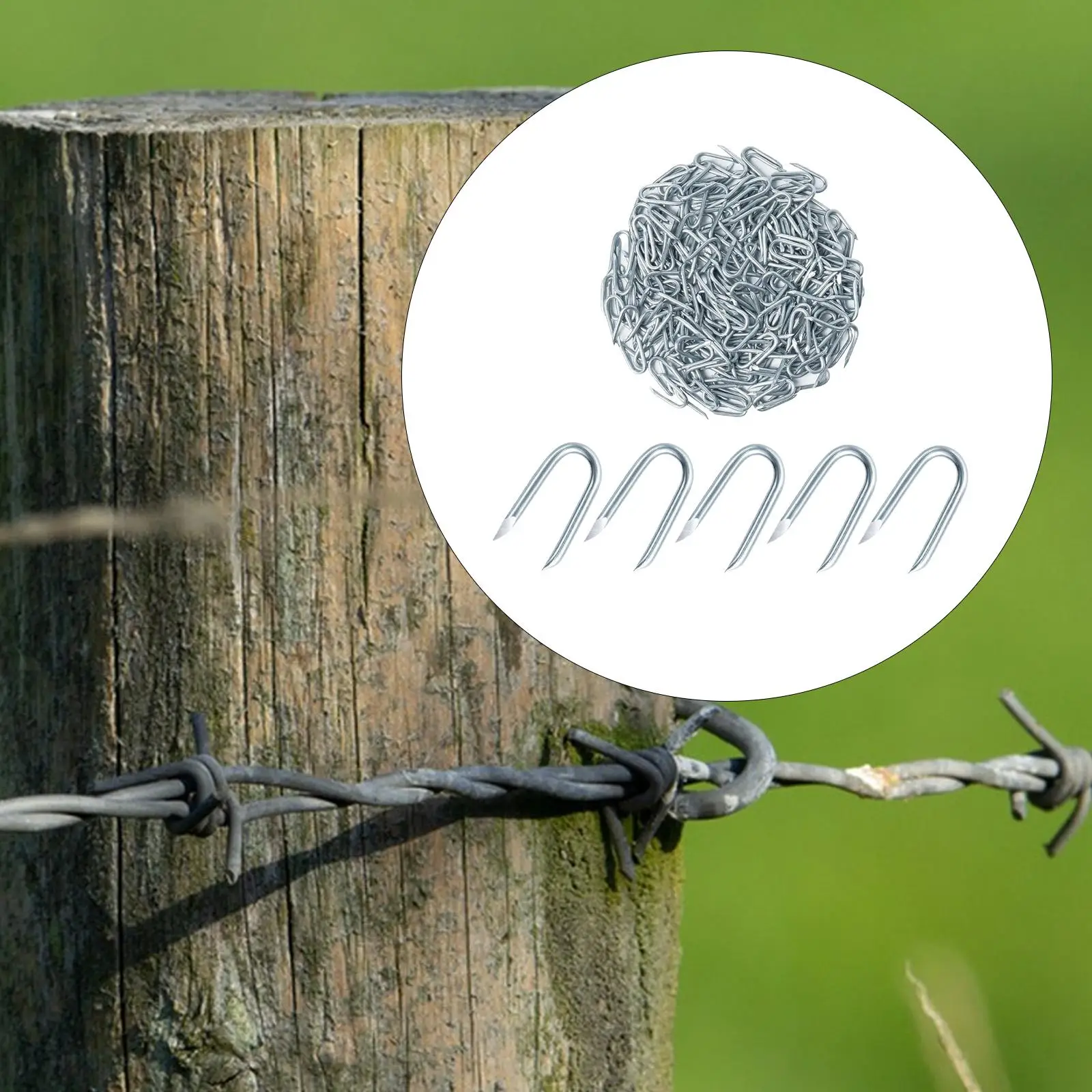 Yard Cable Staples U Shaped Fasteners Nails for Chicken Wire Wood Wire Mesh