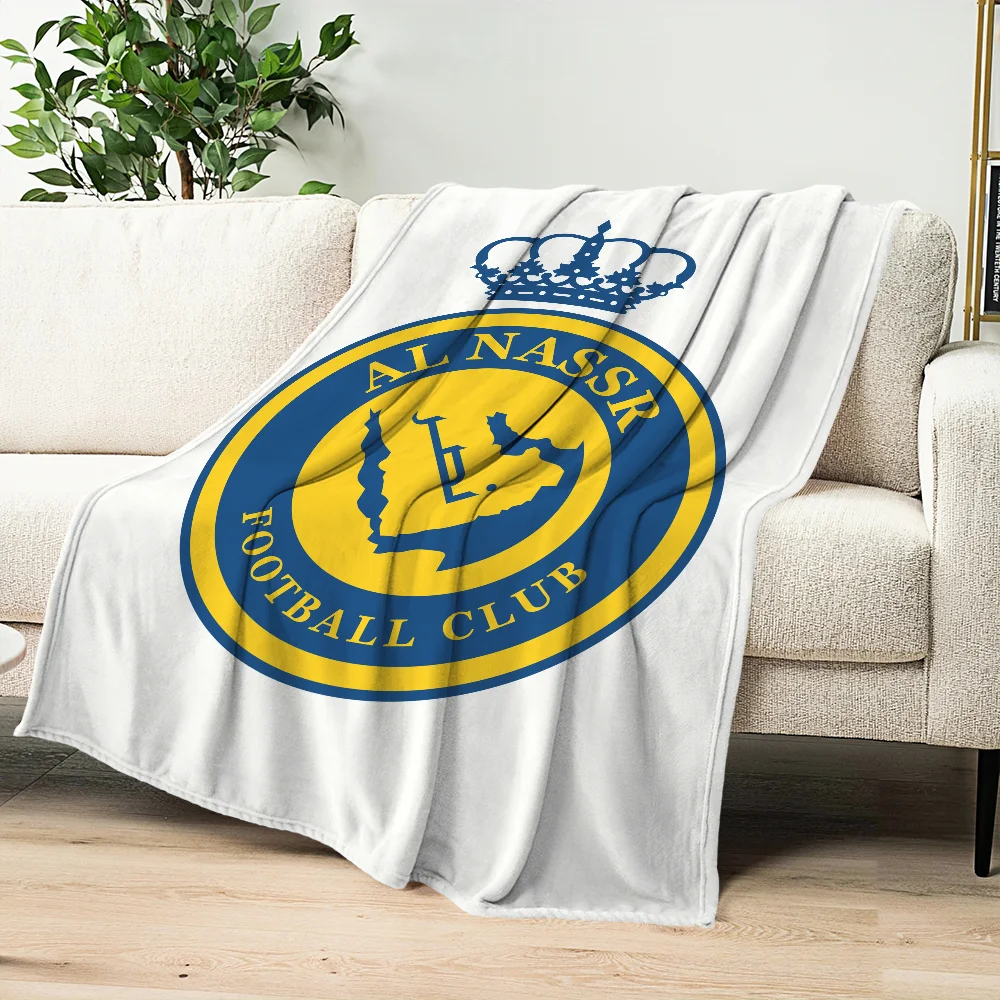 كرة القدم آل N-Nassr FC بطانية بطانية للأريكة أريكة السفر المنزل التنزه نزهة السرير الفراش الفانيلا بطانية هدية عيد ميلاد #3