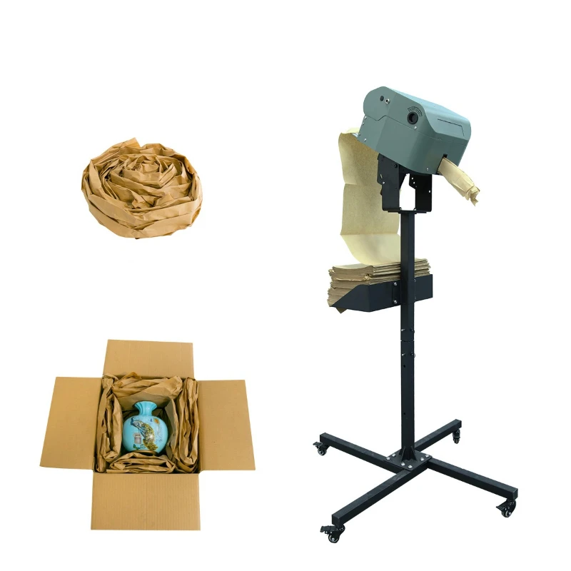 Small, fast and lightweight kraft paper pad machine, paper feeder, special buffer paper pad machine for e-commerce logistics