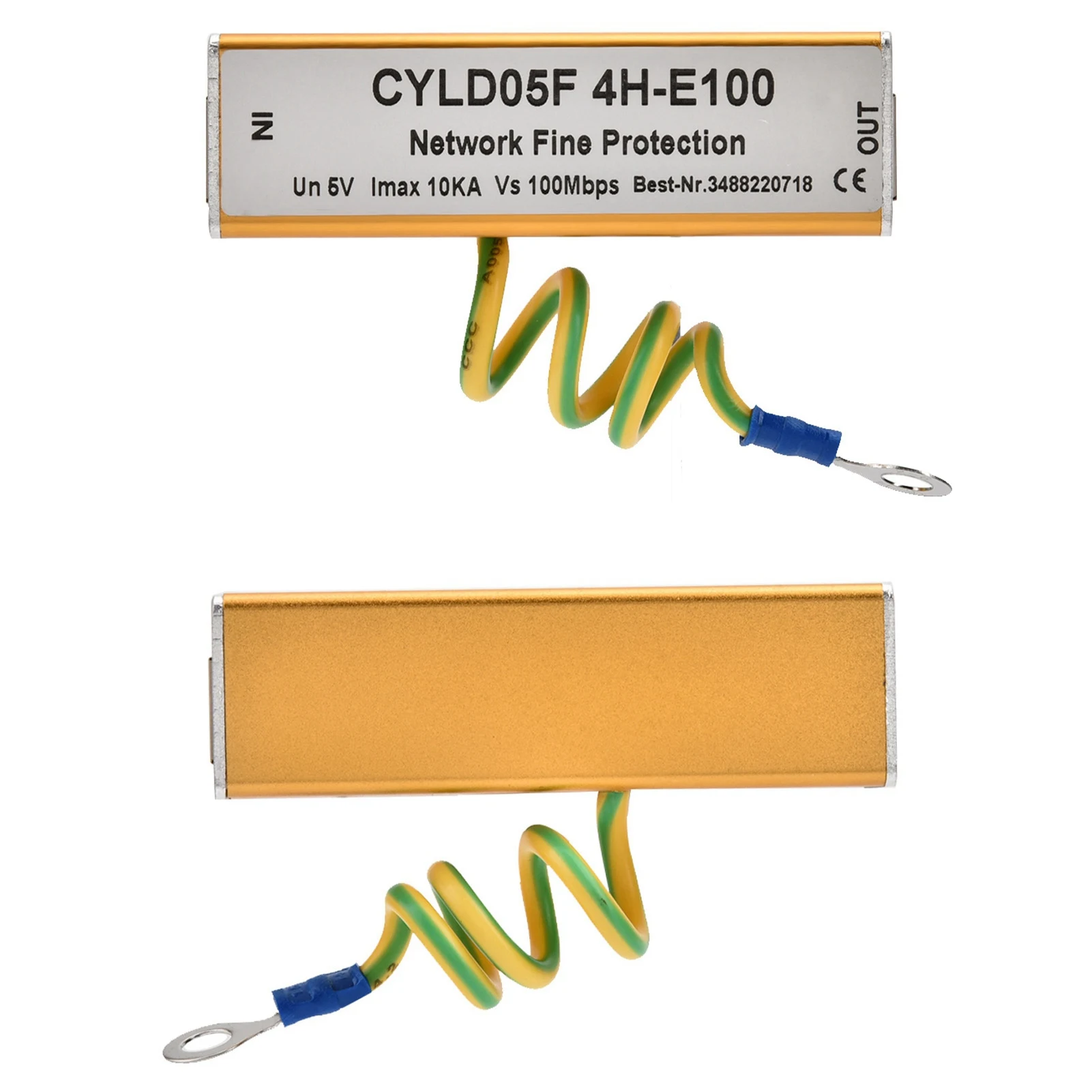 Universal RJ45 RJ11 Adapter Ethernet Network Surge Protector Thunder Lighting Arrester Protection Arrester 5V Stable Protection
