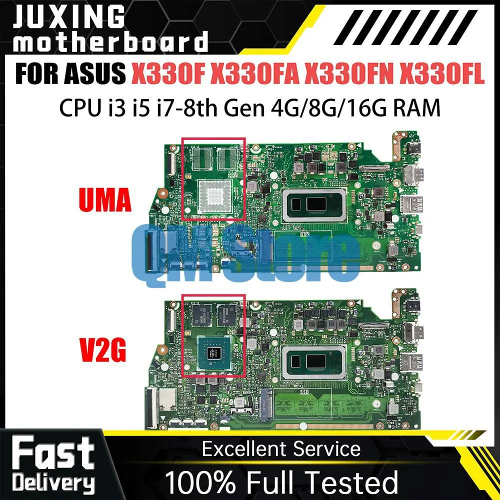 

Notebook Mainboard For ASUS X330F X330FN X330FA X330FL S330F I330F K330F Laptop Motherboard I3 I5 I7 8th Gen CPU 4G 8G 16G RAM