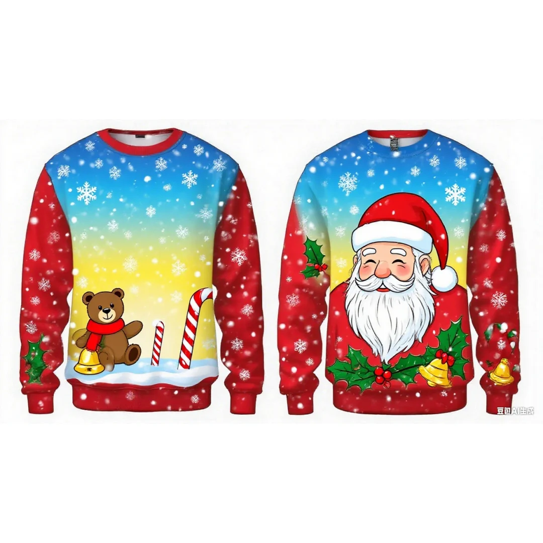 Christmas Santa Claus Graphic hoodie 3d Print Autumn Fashion Sweatshirts Y2k Children's Hoodies Men's And Women's Sweatshirt