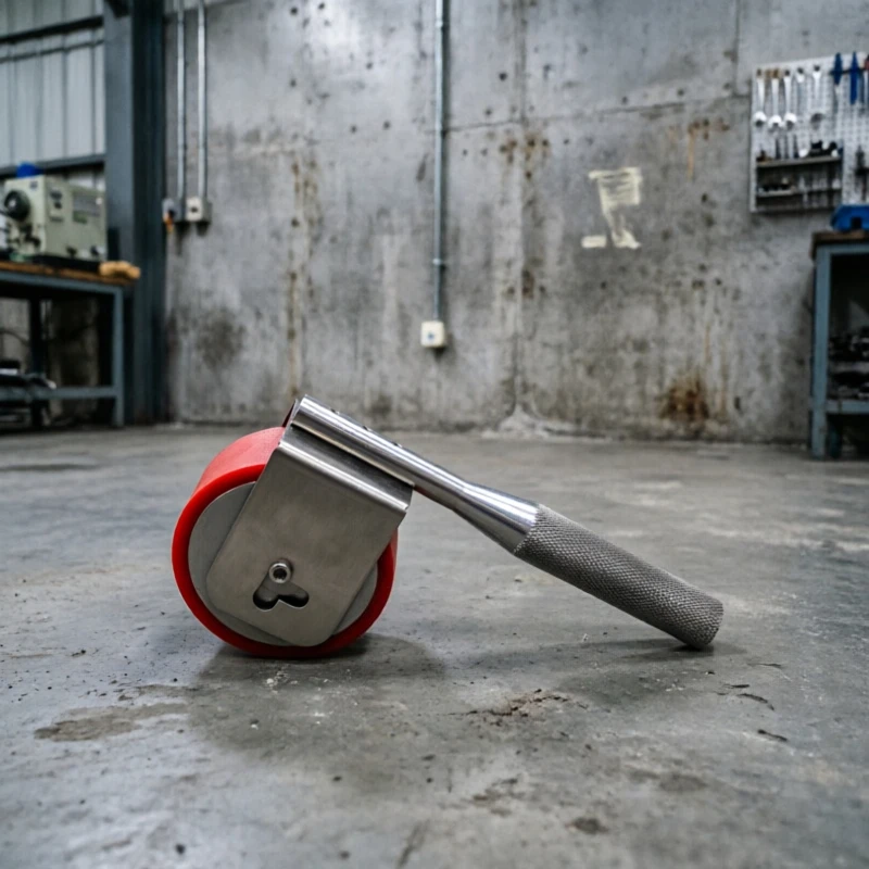 2KG Standard Manual Roller Adhesive Test Tool Industrial Hand Press Wheel For Label And Film Adhesion Testing