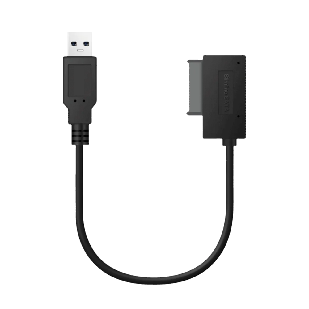 USB 3.0 Slimline SATA Adapter 5Gbps Speed USB 2.0 USB to SATA Cable Plug and Play 7+6 13 Pin Connector CD DVD ROM Cable