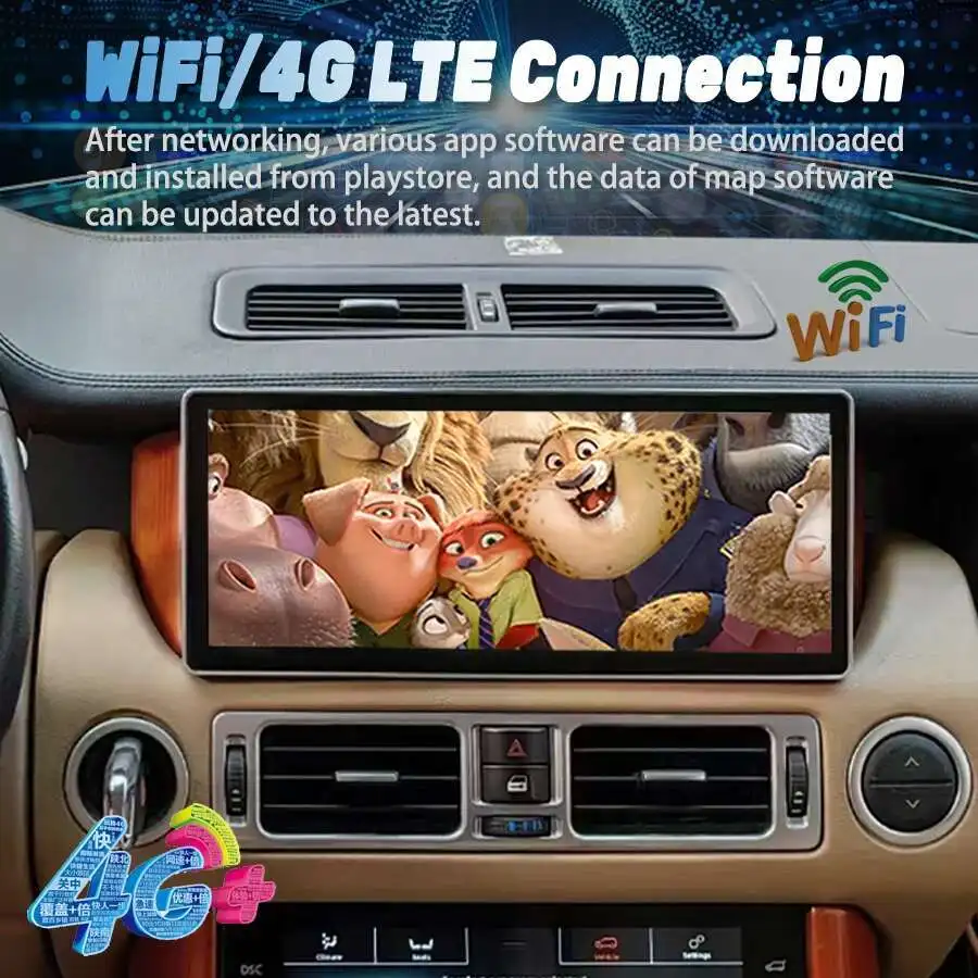 For Land Rover Range Rover V8 L322 2005-2012 Car Multimedia Video GPS Android Touch Screen AC Panel Carplay Head Unit 12.3inch