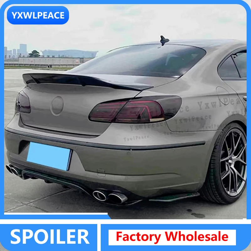 

For Volkswagen VW Passat CC Sandard 2009-2016 R Style Real Carbon Fiber Rear Trunk Spoiler Lid Wings Car Accessories