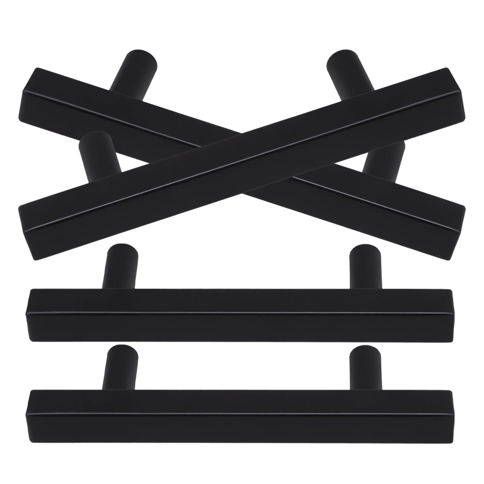 

4Pcs Cabinet Drawer Pulls Stainless Steel Minimalist Handles Cupboard Door Hardware for Home Furniture Replacement