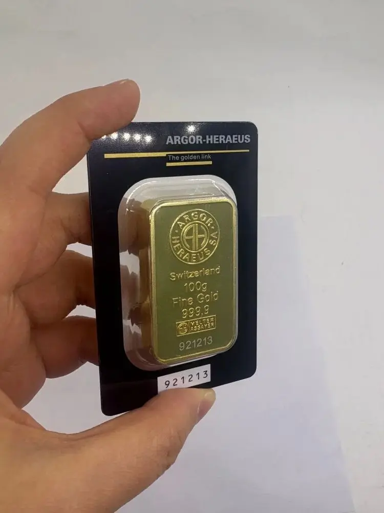 Niet-magnetische vergulde gouden staaf, goudbar, APMEX, met verschillende serienummers, in verzegelde verpakking, voor verzamelaars. - afbeelding 2