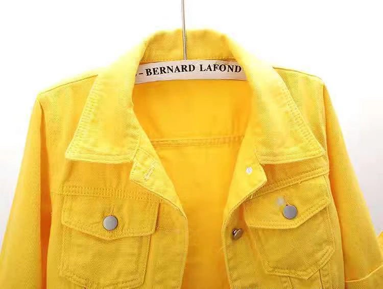 Women Denim Jacket Spring Autumn Short Coat Pink Jean Jackets Casual Tops Purple Yellow Purple Blue Loose Tops Lady Outerwear 23 S7fa3b92616f64a17b678fa186ff2e567O