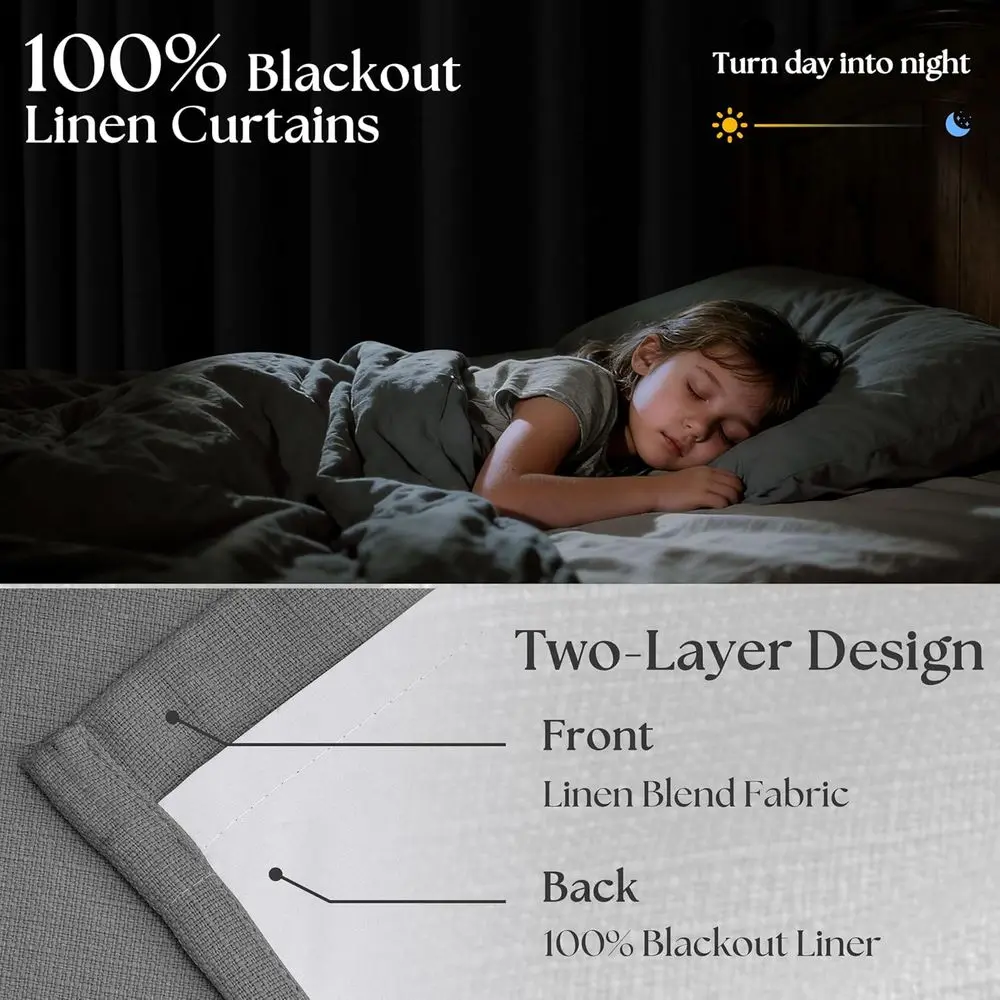 リビング＆ダイニングルーム用チャコールグレー90ピンチプリーツ断熱遮光カーテン