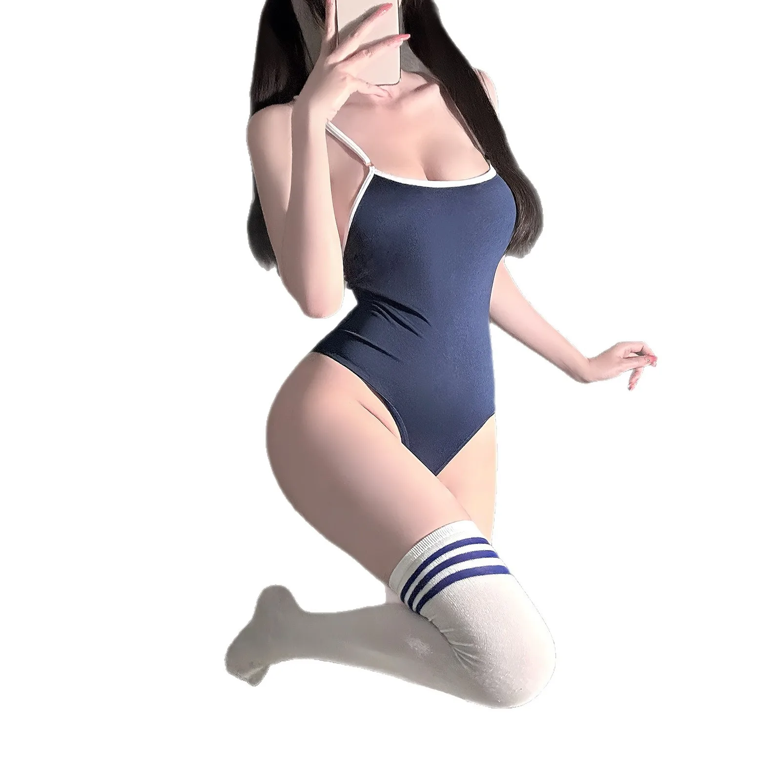 Новое летнее сексуальное женское белье, комбинезон для горячих девушек, униформа, искушение, страсть, камзол, жилет, чулки, комплект, облегающий купальник на бретелях