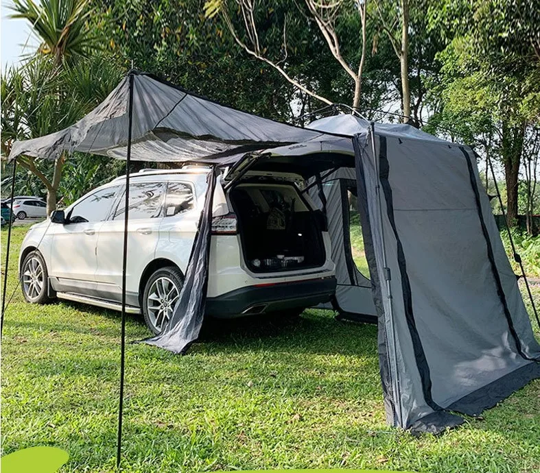 Tenda per auto di fabbrica tenda da sole posteriore da campeggio tenda da sole tenda da esterno tenda da tetto per auto per campeggio impermeabile B-HW114