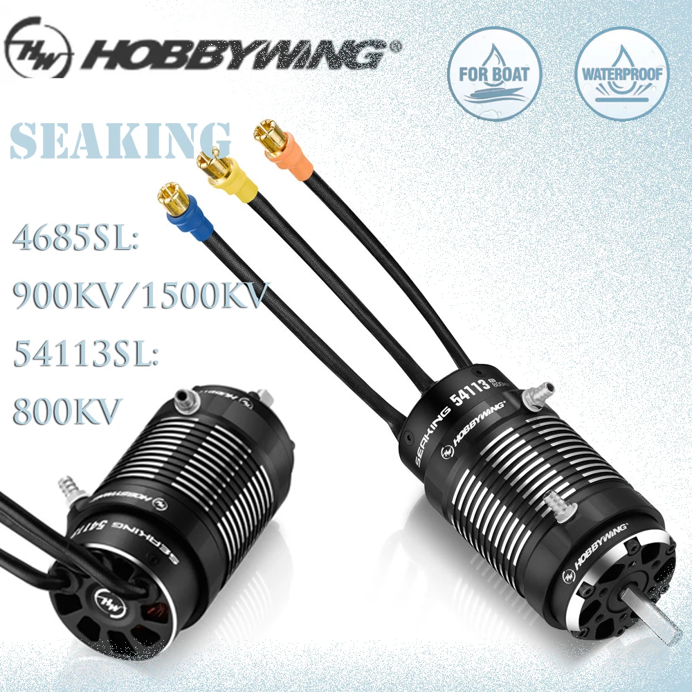 

HOBBYWING Seaking V2 4685SL 900KV/1500KV 54113SL 800KV Бессенсорный бесщеточный двигатель Подходит для дистанционного управления лодками, кораблей, детали