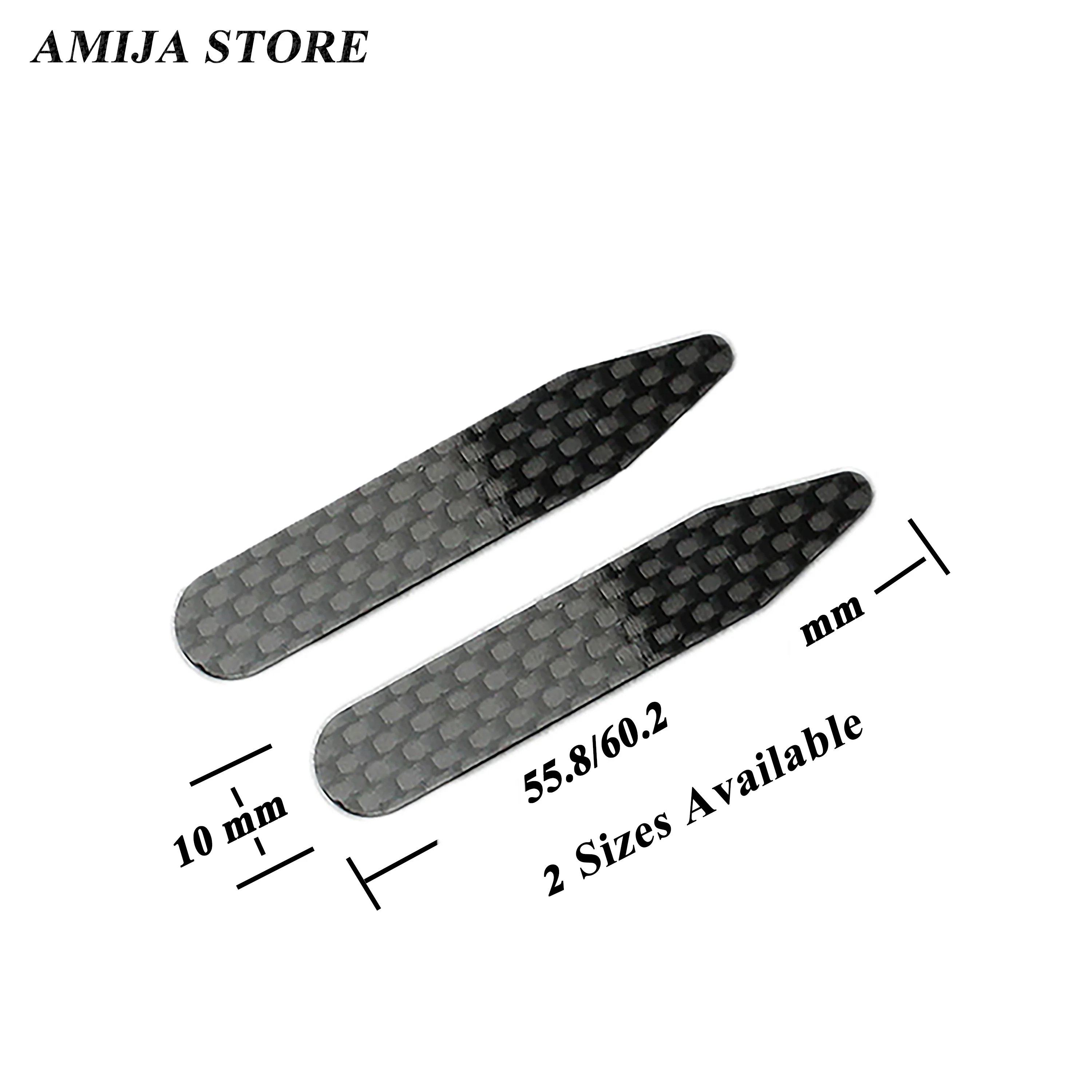 2pc Carbon Fiber Collar Stays For Business Men\'s Shirt Party Dress Brace Accessories Reinforcement Insert Fixing 2 Size Jewelry