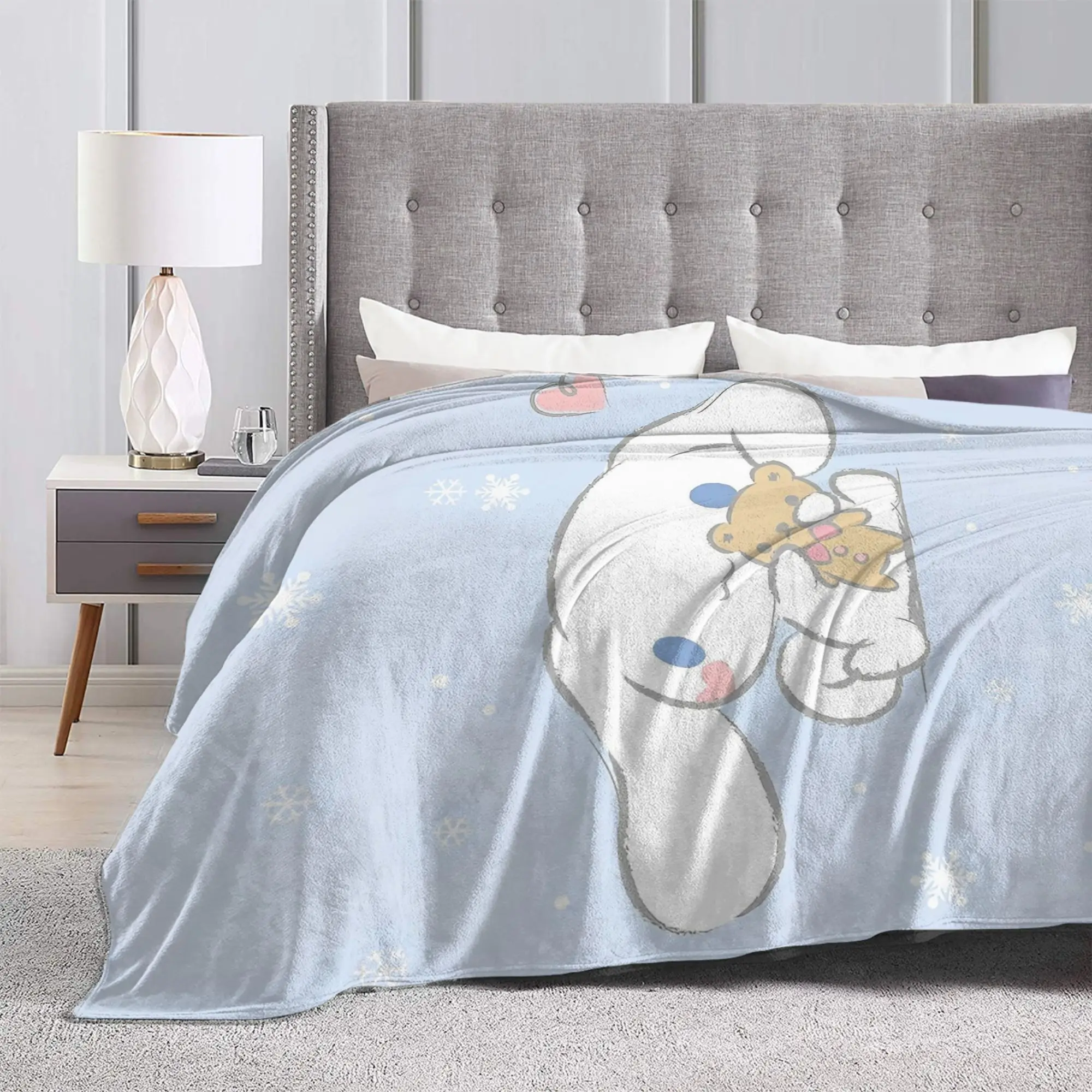 Kawaii سينامورول الفانيلا البطانيات سانريو لطيف الكرتون مخصص رمي بطانية للمنزل 200x150 سنتيمتر لحاف