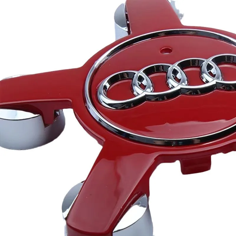 

2025 Hot 4PCS Car Five Claws Wheel Center Cap Hub Covers Auto Emblem Decoration Accessories for AUDI A4 B8 B6 B9 B7 A3 8P 8V 8L