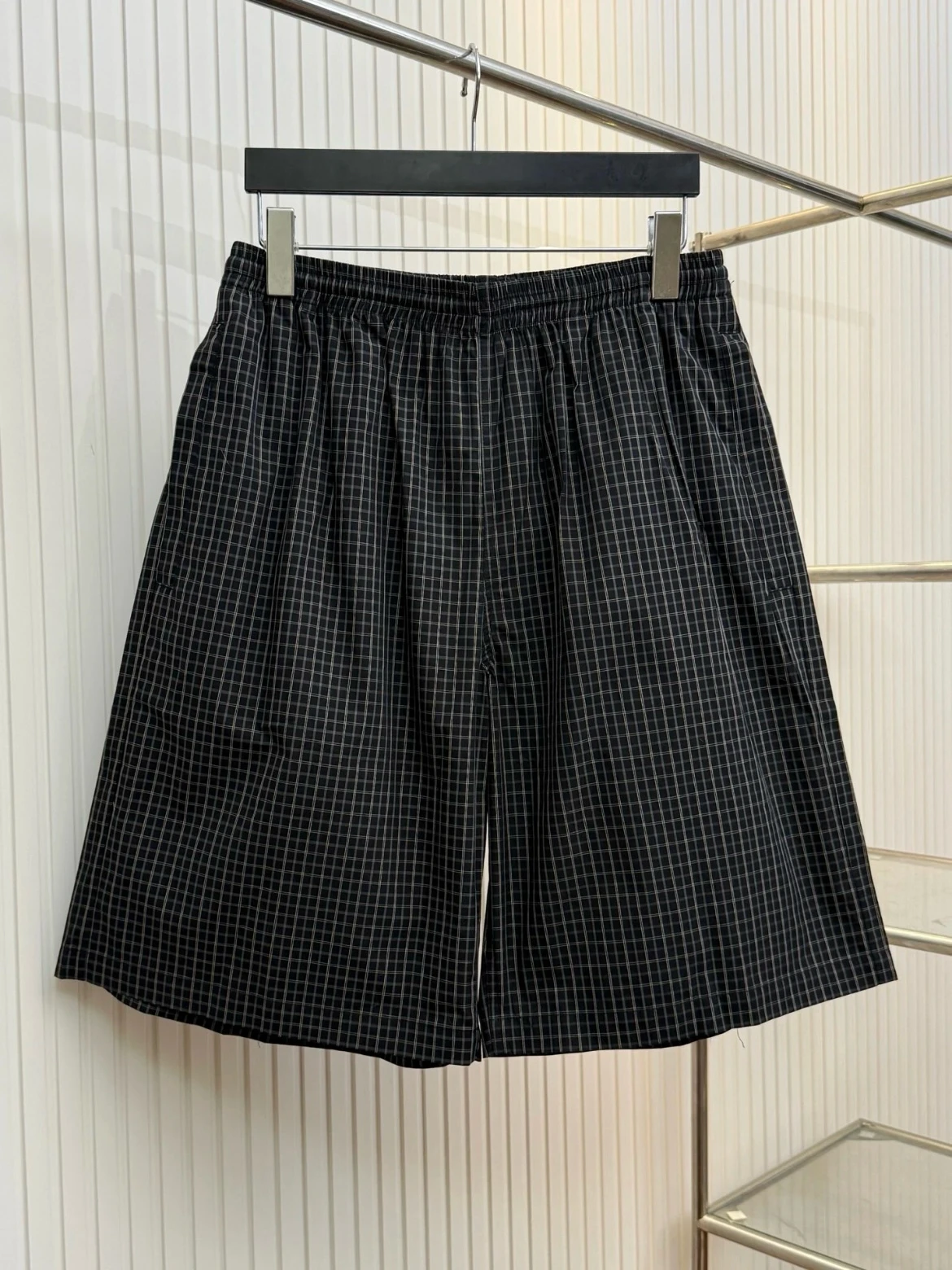 

Летние новые свободные шорты в клетку Sun72bian для мужчин и женщин, бриджи с высокой талией из хлопка, молодежные повседневные летние шорты