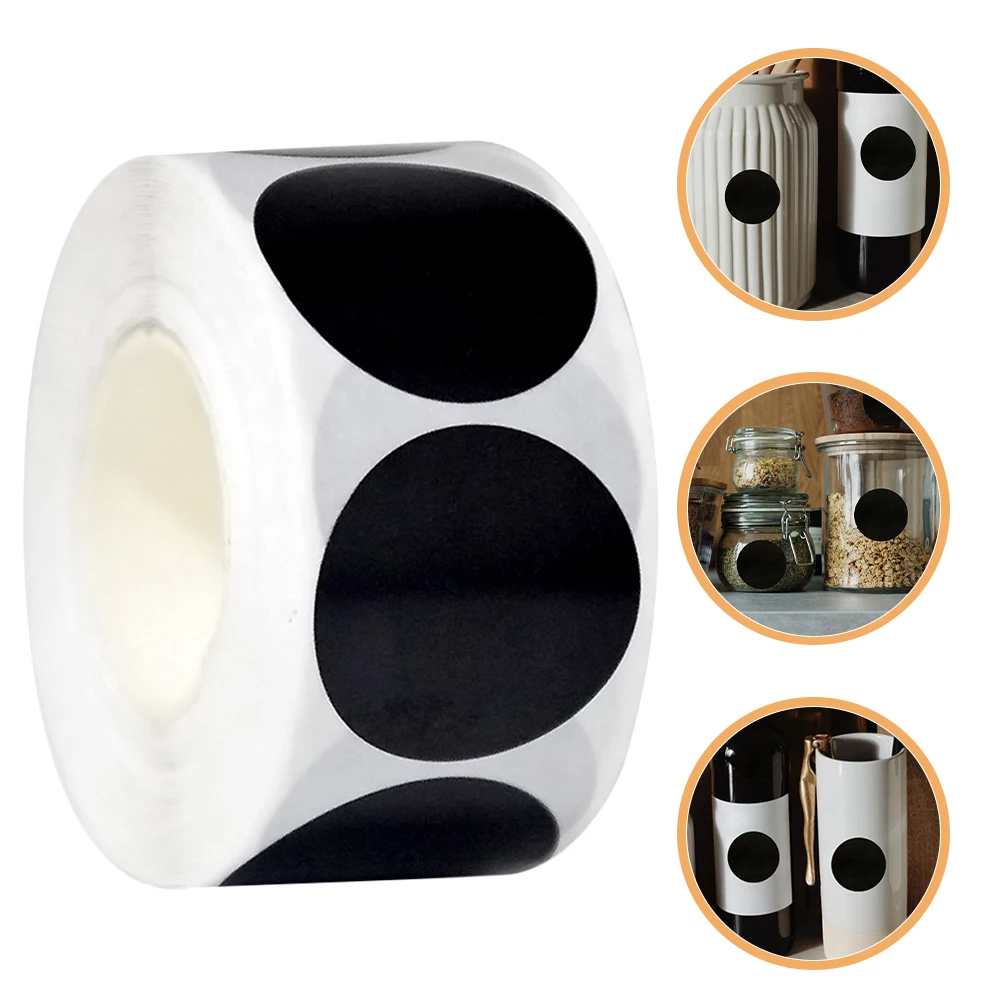 

2 шт. круглые наклейки в черную точку, 25 мм, водонепроницаемые круглые этикетки для офисной организации, цветовое кодирование, классная кухня, маркировка