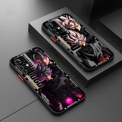 D-Dragon Ball Art Goku Frosted Translucent For Redmi Note 13 12 12S 12T 11 11T 11E 10 10S 9 Pro Plus 5G TPU Phone Case