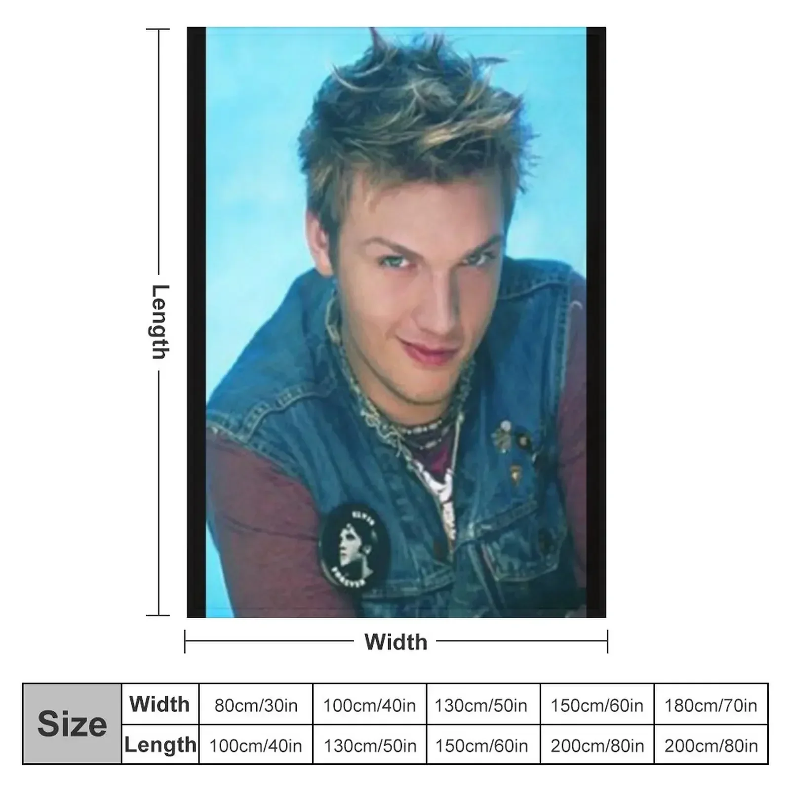 Nick Carter - Poster Throw Blanket for babies sofa bed Blankets