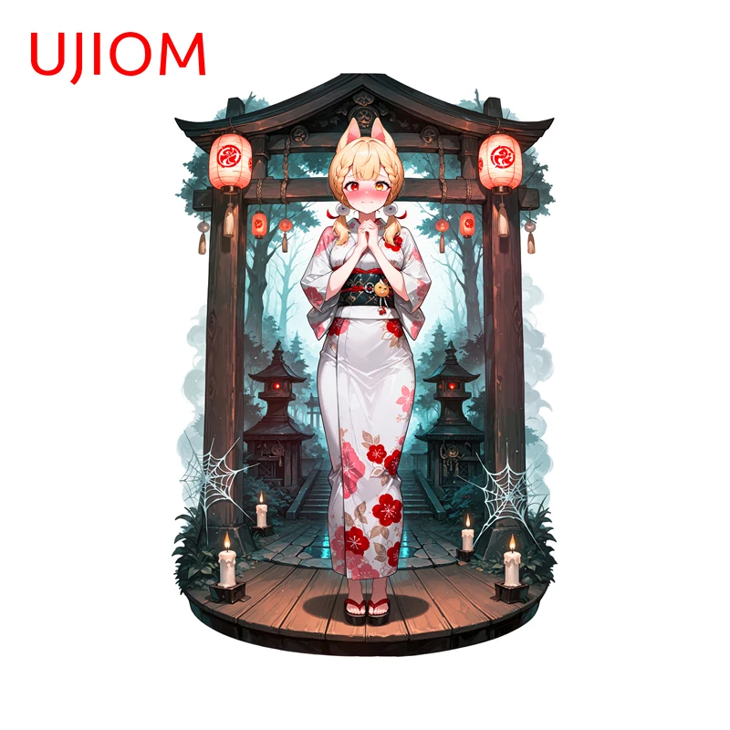 UJIOM Kimono Zenless Zone Zero Alice Wall Sticker Cabinet Stove Bedroom Closets Decal Nice Home Bathroom Decoration Accessories