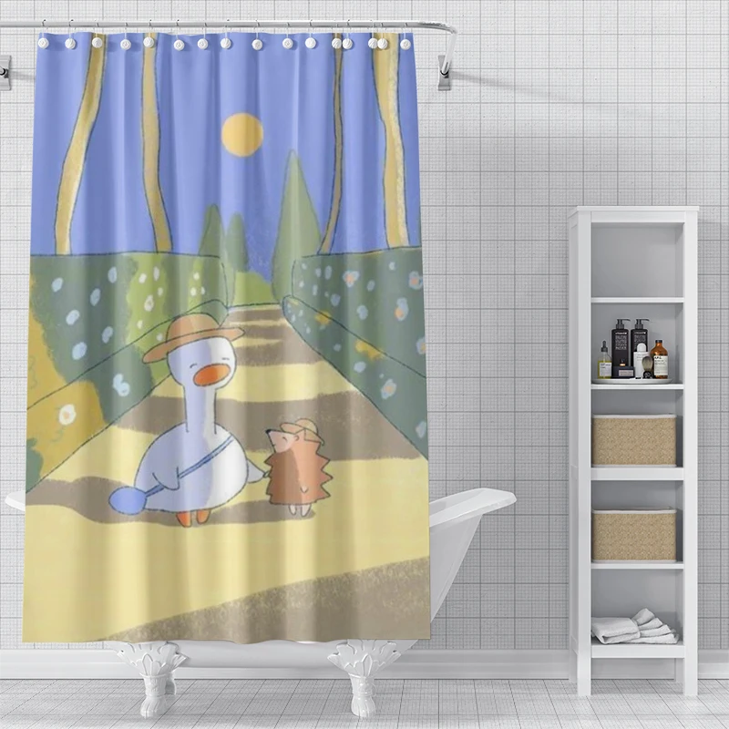 Home shower curtains for bathroom waterproof fabric bathroom Curtains Anime animal style modern shower curtain 180x200 90x180