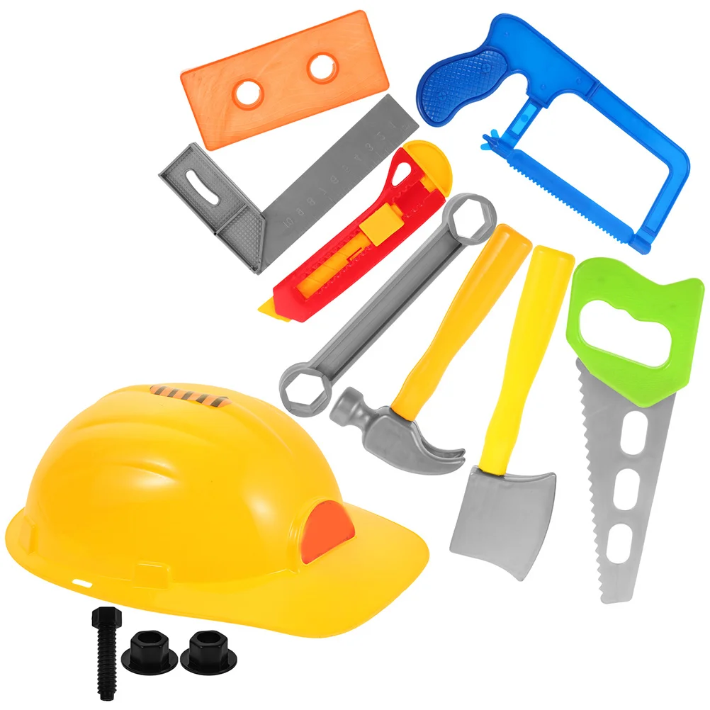 1 مجموعة أطفال أداة مجموعة الأولاد إصلاح اللعب التعليمية المطرقة قبضة التنسيق تطوير التعلم محاكاة وجع مفك البراغي
